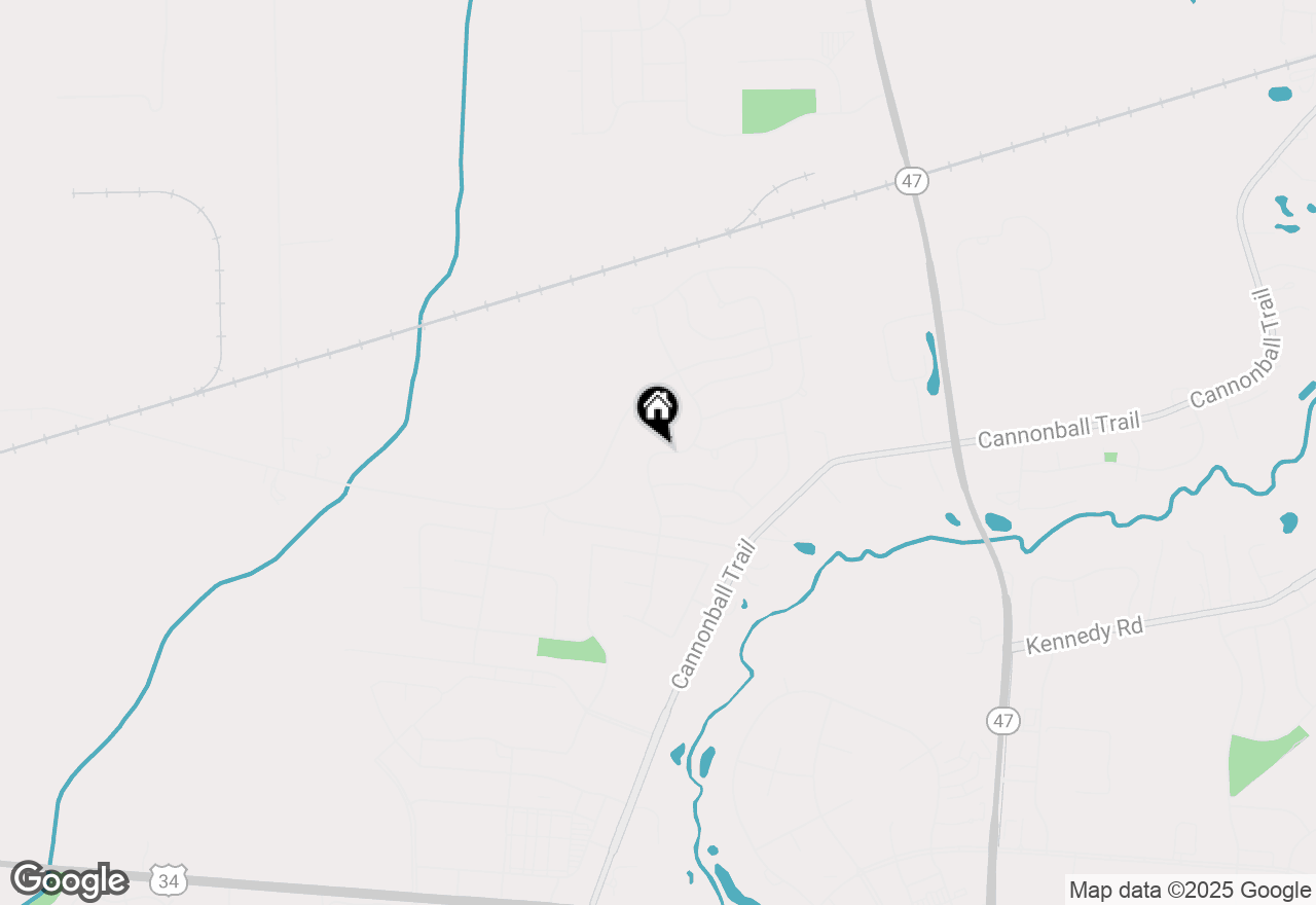 Map of 2449 Alan Dale Lane, Yorkville, IL 60560