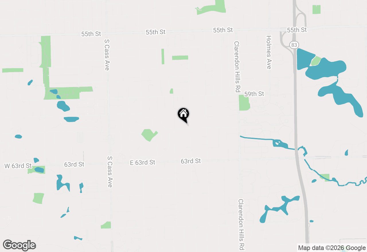 Map of 406 61st Street, Willowbrook, IL 60527