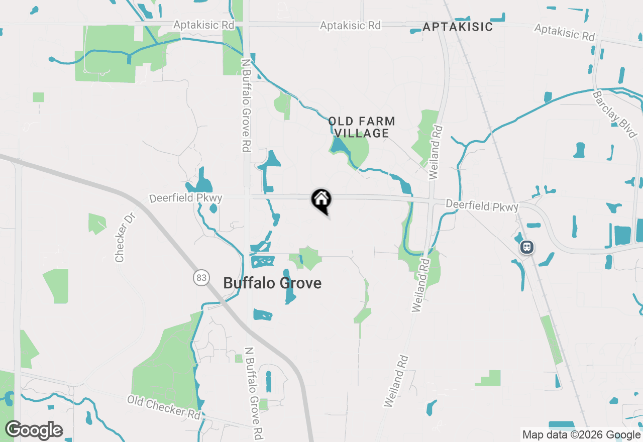 Map of 1002 Hobson Drive, Buffalo Grove, IL 60089