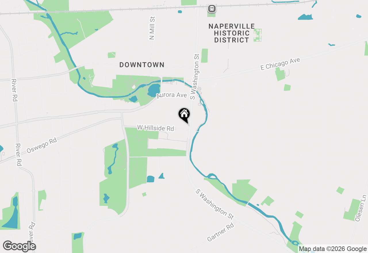 Map of 652 S Main Street, Naperville, IL 60540