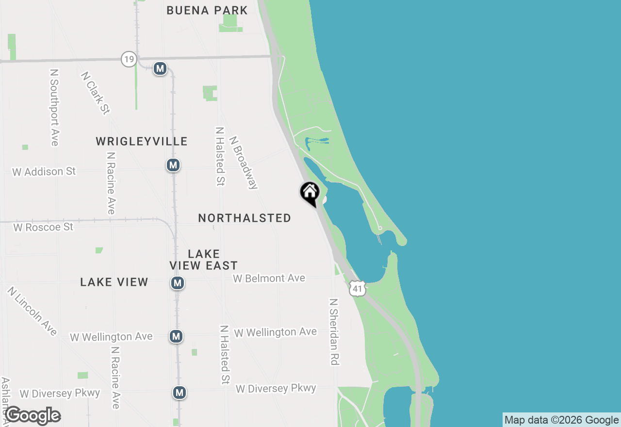 Map of 3440 N Lake Shore Drive #7E, Chicago, IL 60657