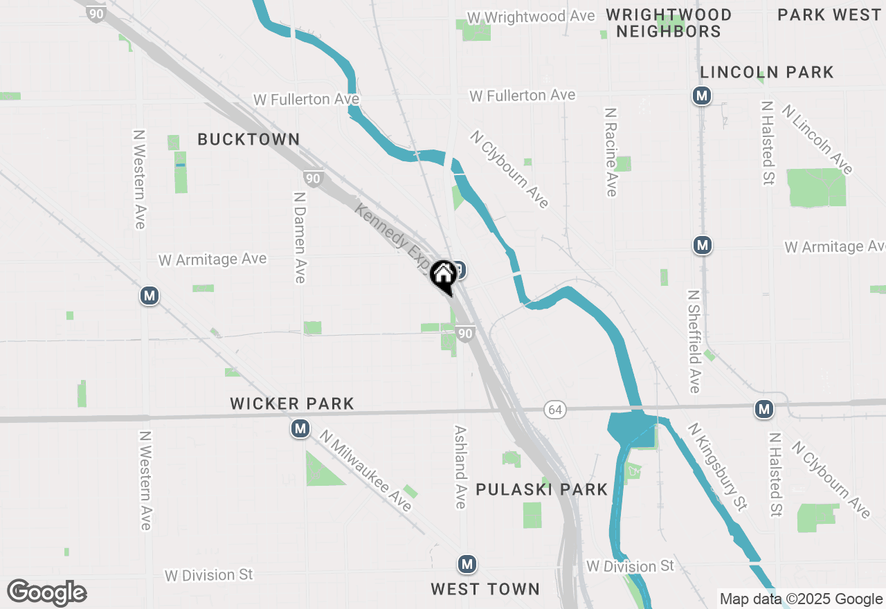 Map of 1845 N Marshfield Avenue #1, Chicago, IL 60622