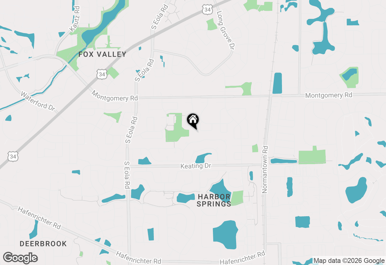 Map of 1389 Valayna Drive, Aurora, IL 60504