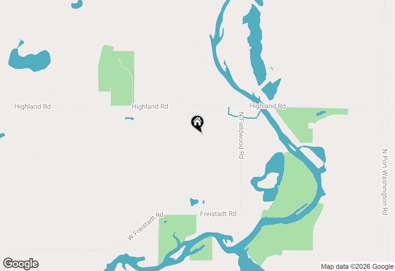 Map of 3109 W Fleur De Lis Dr, Mequon, WI 53092