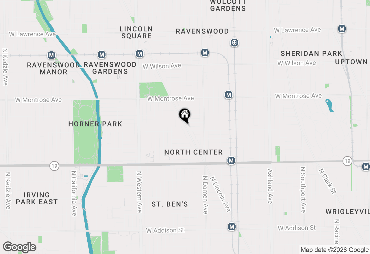 Map of 4212 N Lincoln Avenue #3N, Chicago, IL 60618