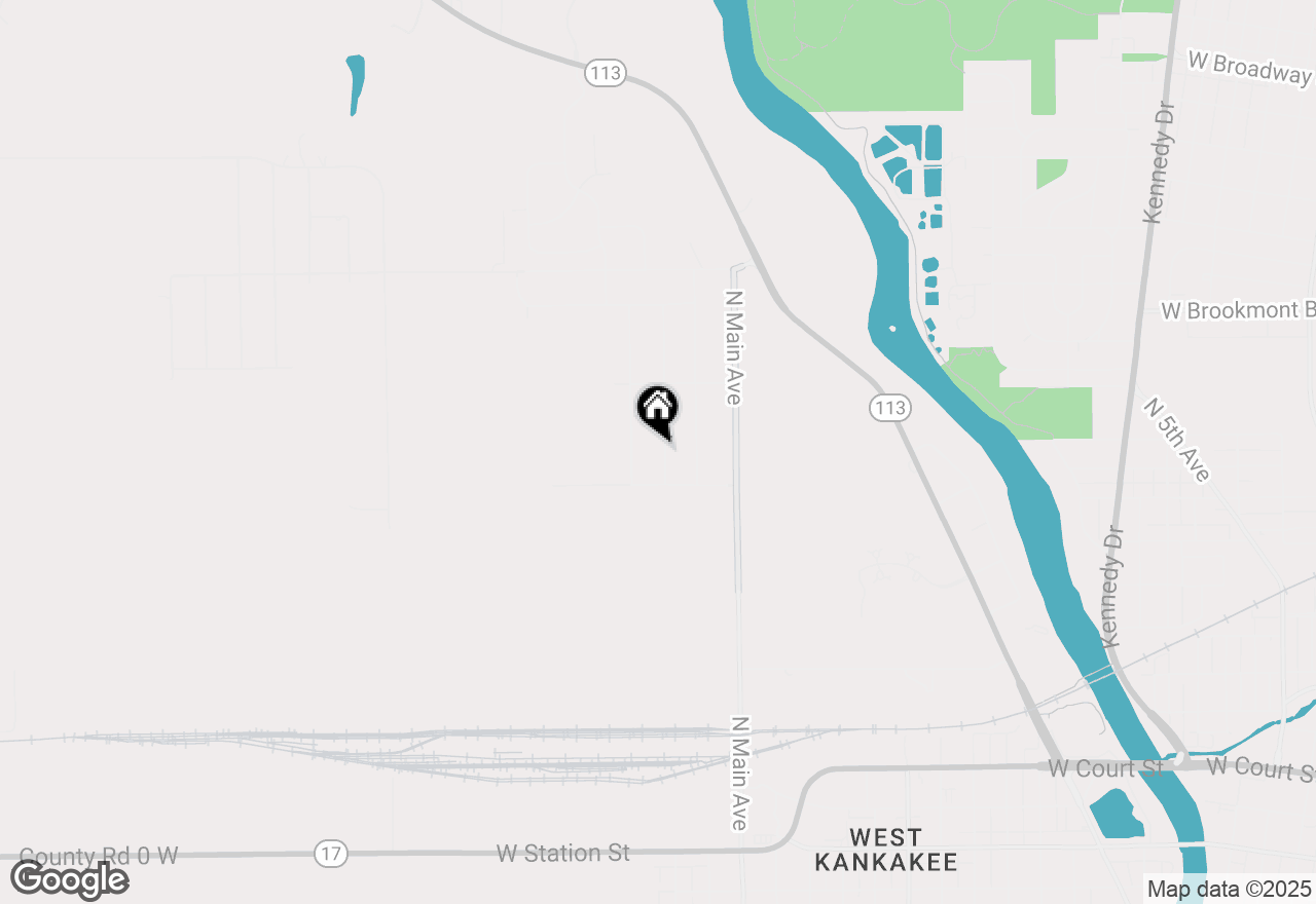 Map of 856 N Western Hills Drive, Kankakee, IL 60901