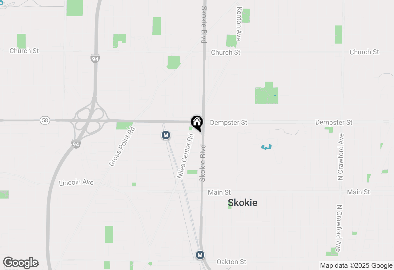 Map of 8710 Skokie Boulevard #3BS, Skokie, IL 60077