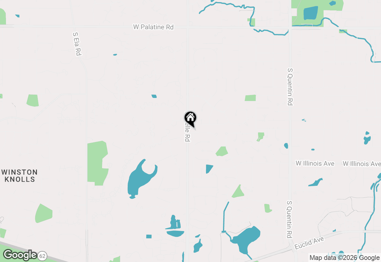 Map of 1358 W Borders Drive, Palatine, IL 60067