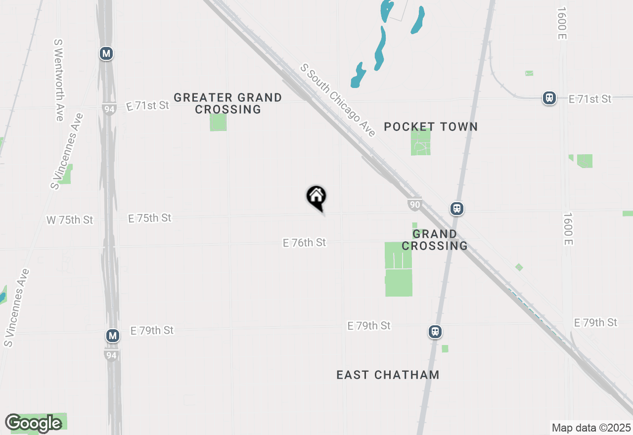 Map of 701 E 75th St E 75th Street, Chicago, IL 60619