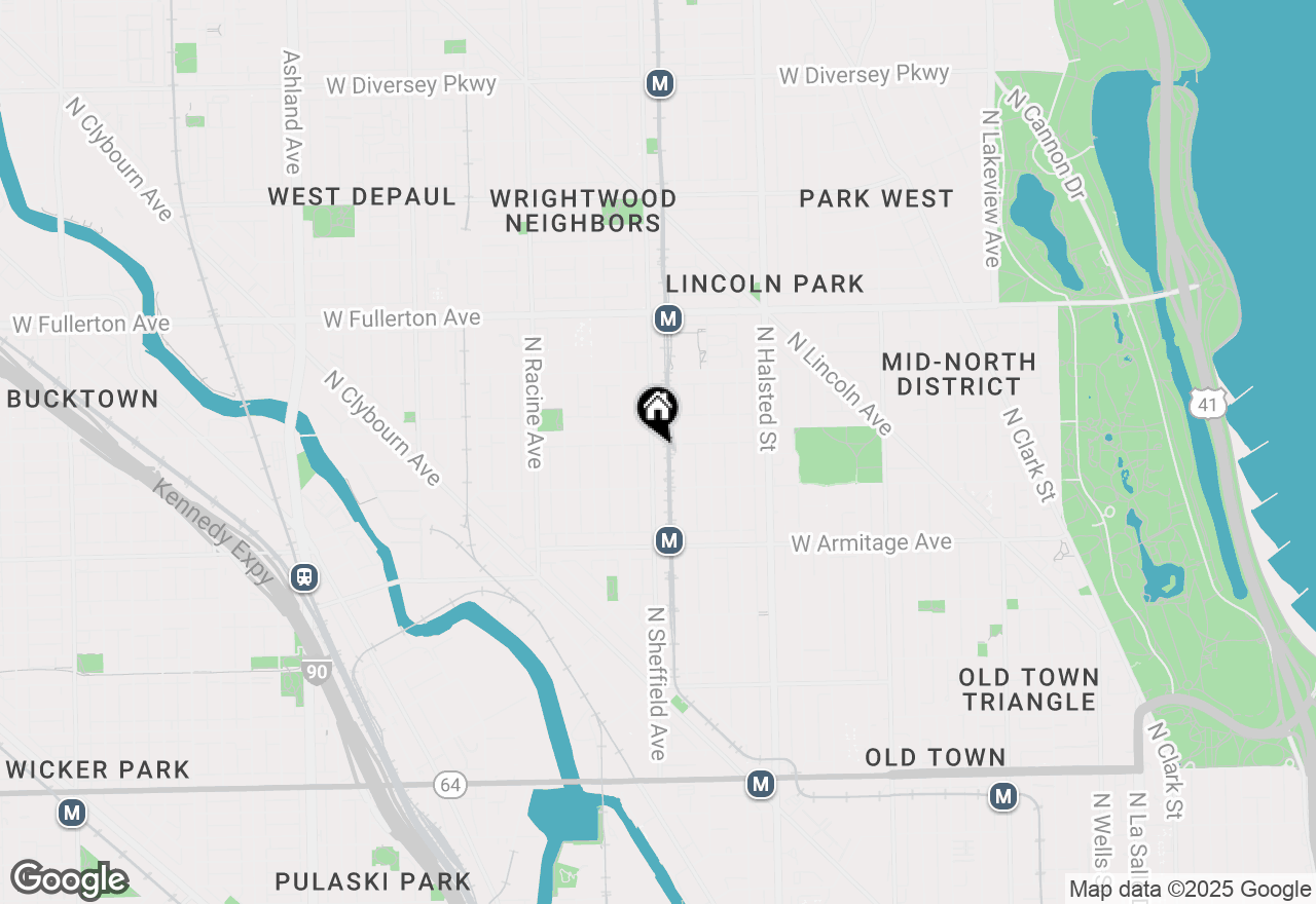 Map of 2137 N Sheffield Avenue #G, Chicago, IL 60614