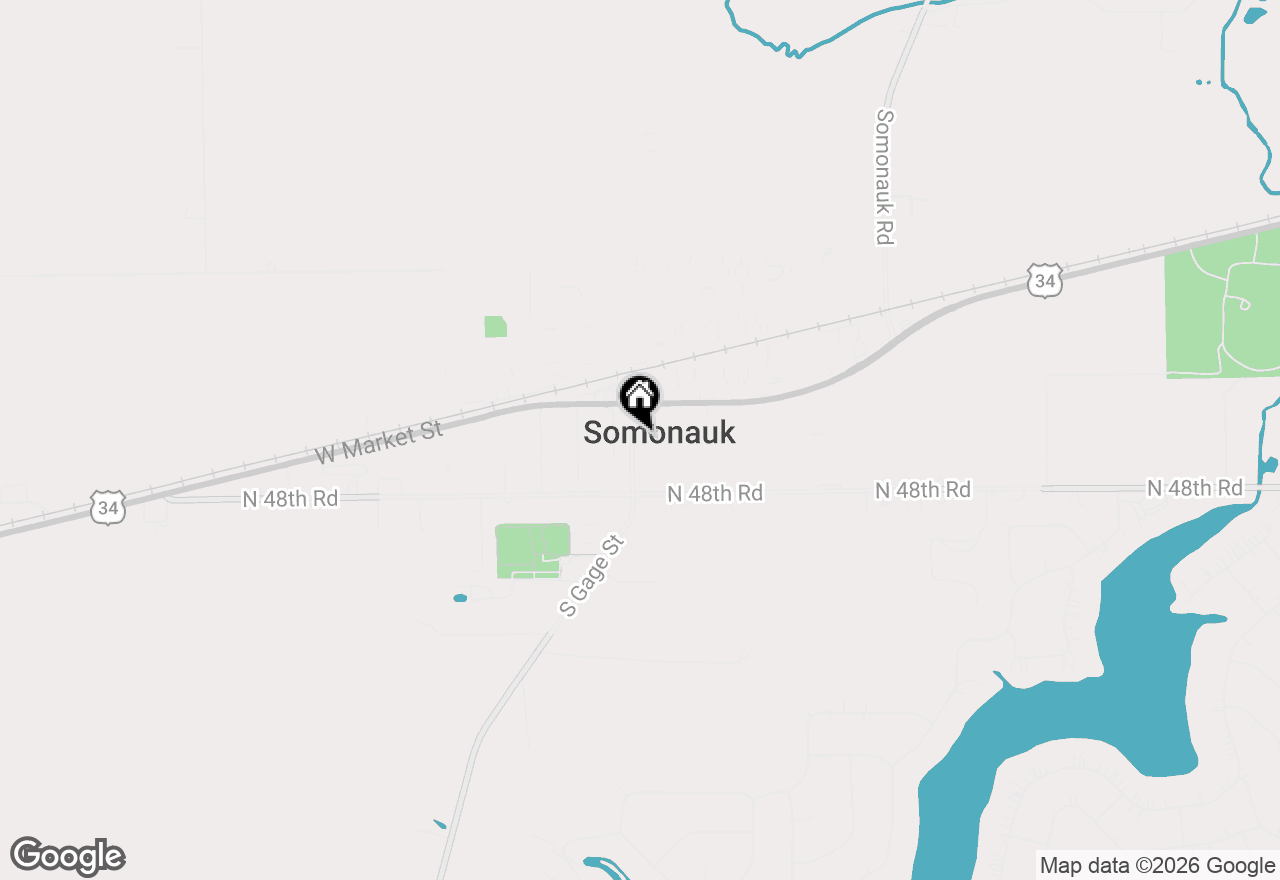 Map of 205 S Gage Street, Somonauk, IL 60552