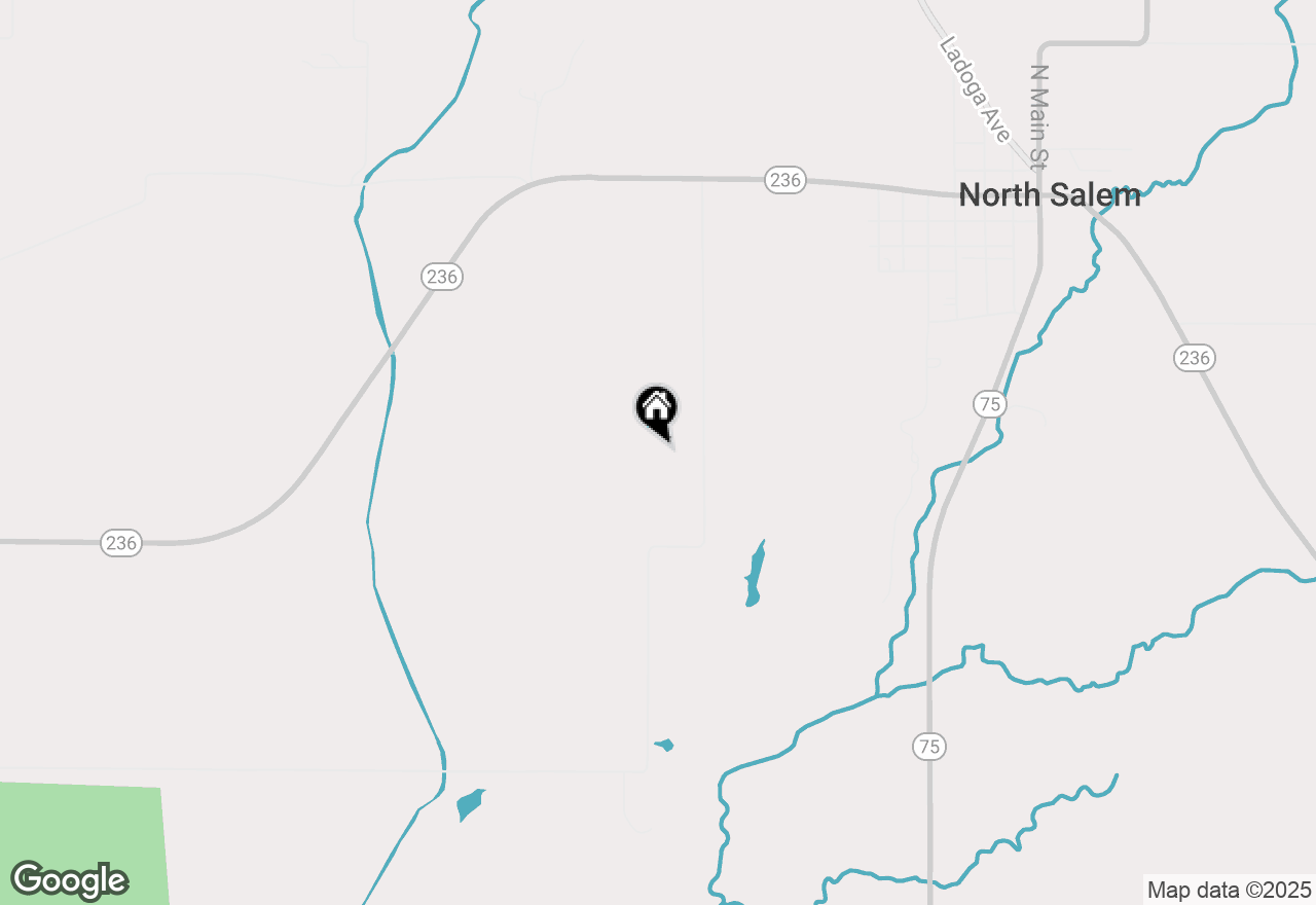 Map of 6184 N County Road 725 W, North Salem, IN 46165