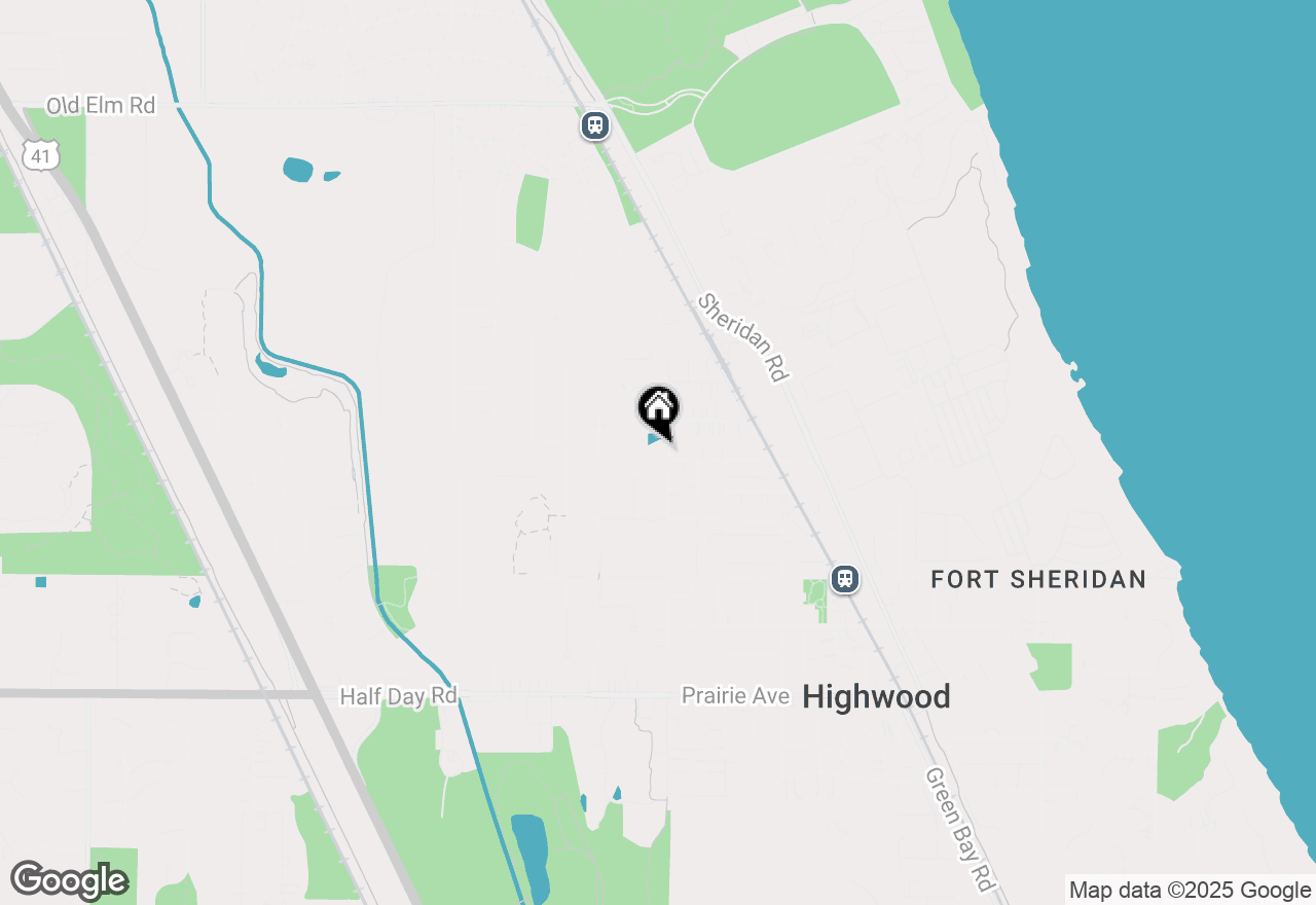 Map of 673 Old Trail Road, Highland Park, IL 60035