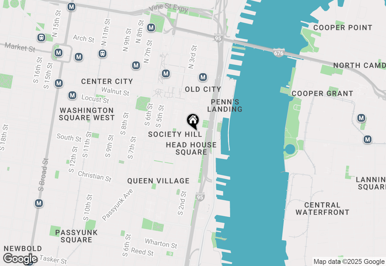 Map of 201 Delancey Street, Philadelphia, PA 19106