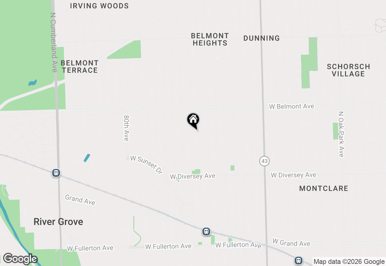 Map of 3024 N 76th Avenue, Elmwood Park, IL 60707