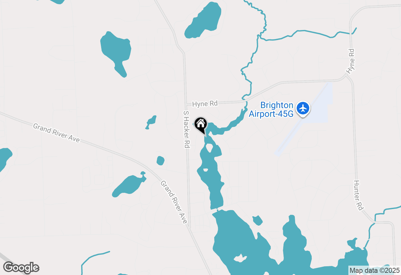 Map of 2460 Waterfront Drive, Brighton, MI 48114