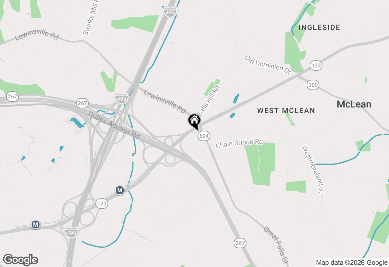 Map of 7374 Eldorado Street, Mclean, VA 22102