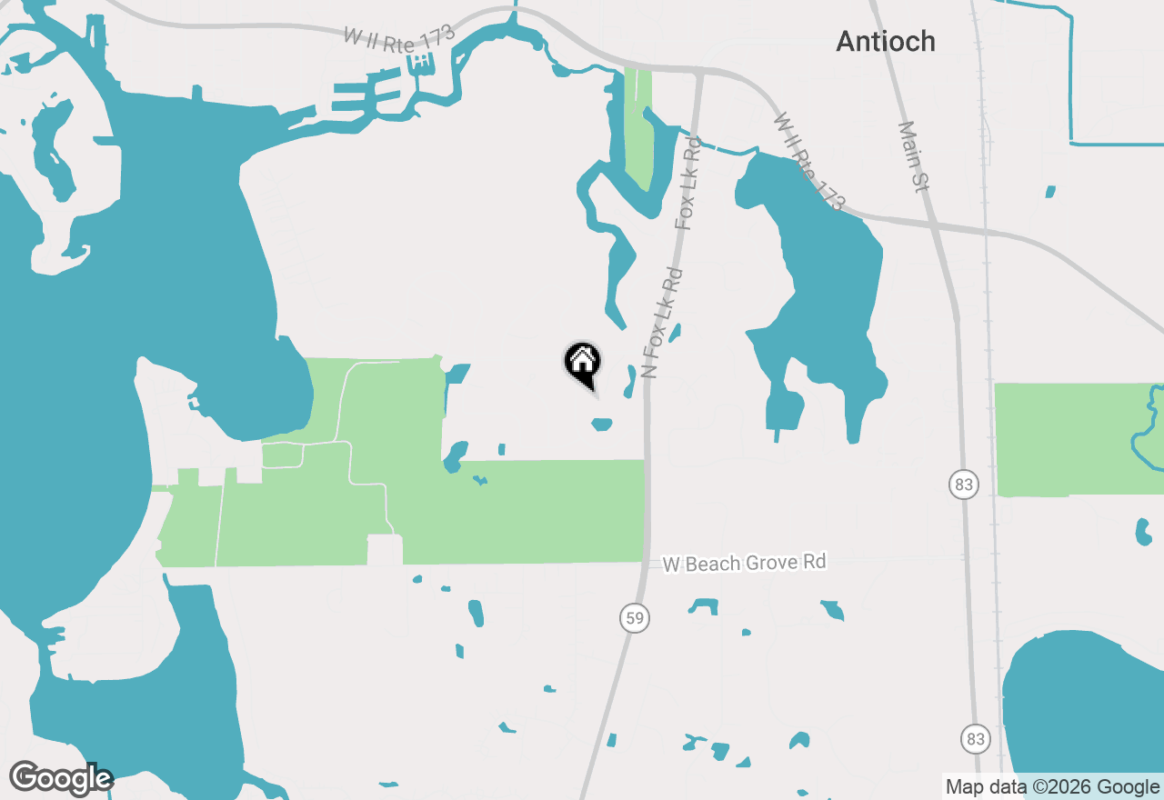 Map of 1375 Heron Drive, Antioch, IL 60002