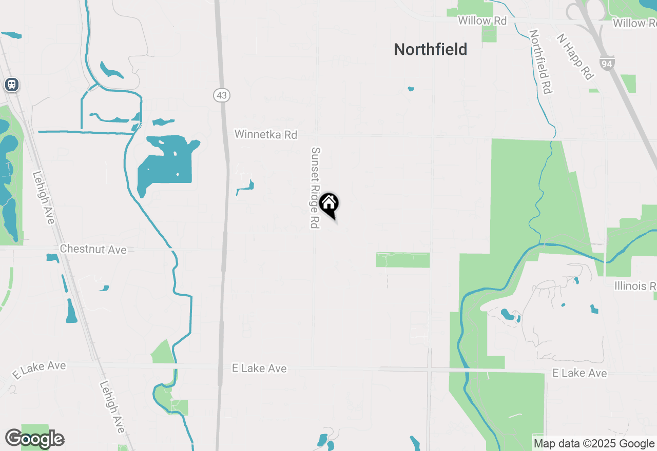 Map of 1234 Pleasant Lane, Glenview, IL 60025