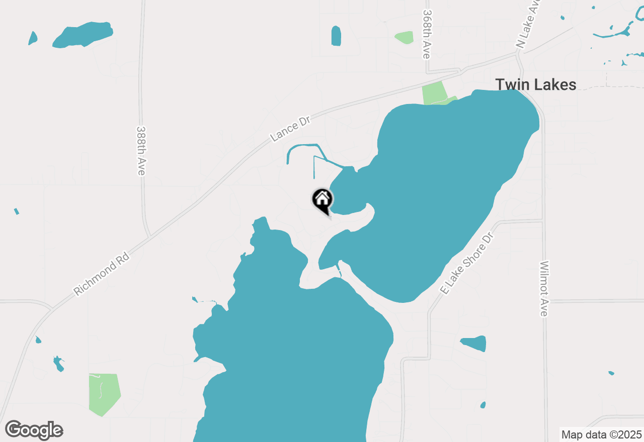 Map of 509 Indian Point Rd, Twin Lakes, WI 53181