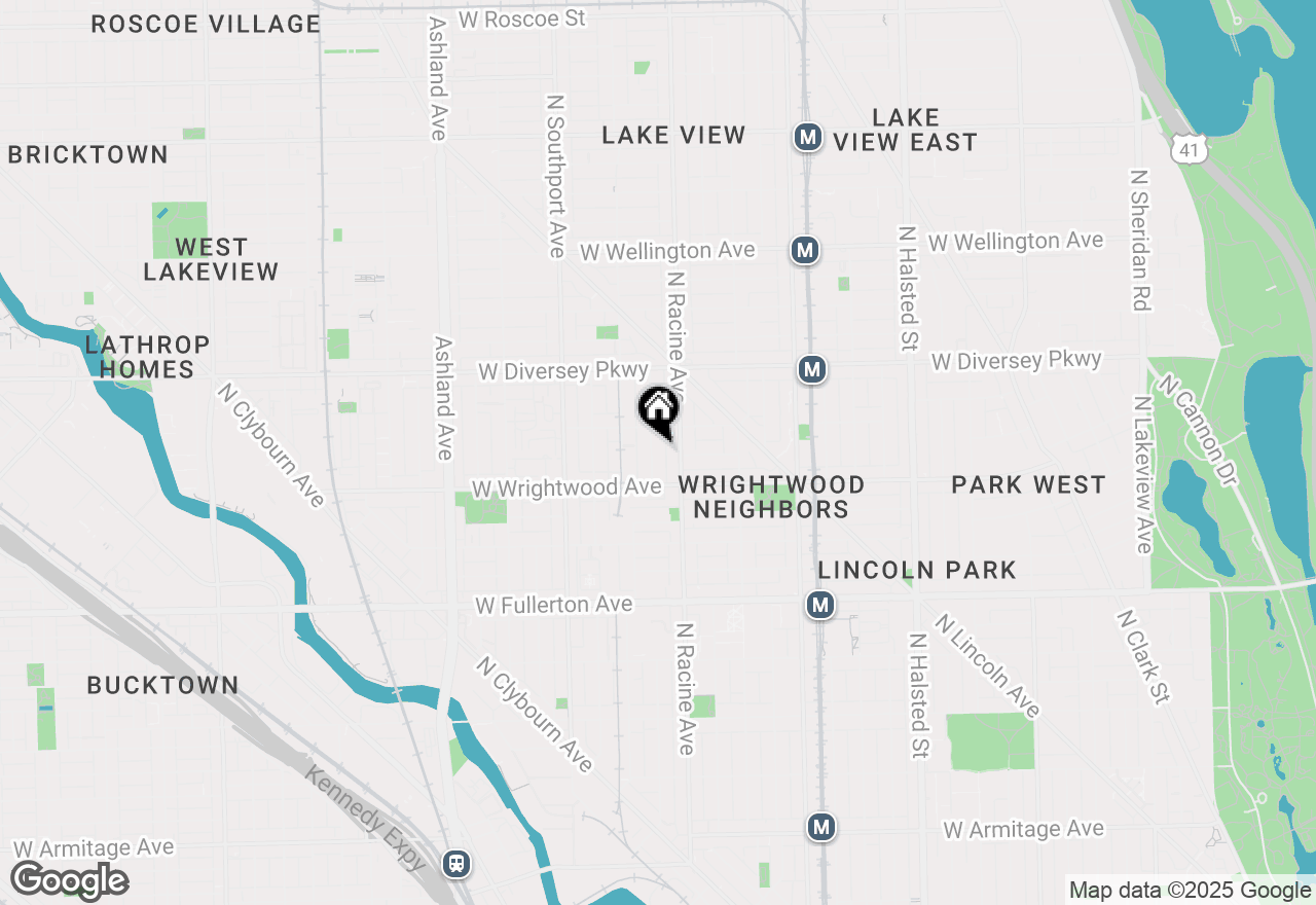 Map of 2633 N Magnolia Avenue, Chicago, IL 60614