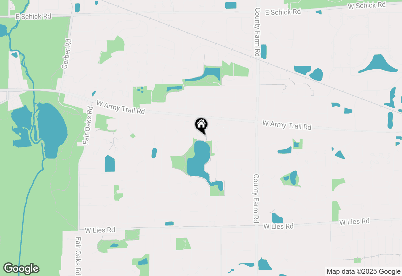 Map of 1080 Ridgefield Circle, Carol Stream, IL 60188