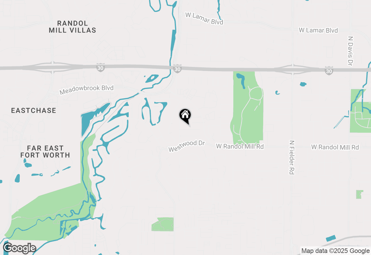 Map of 2305 Oak Forest Court, Arlington, TX 76012