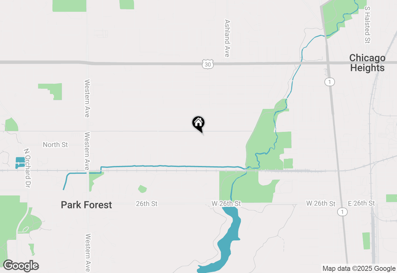 Map of 341 Boston Street, Chicago Heights, IL 60411