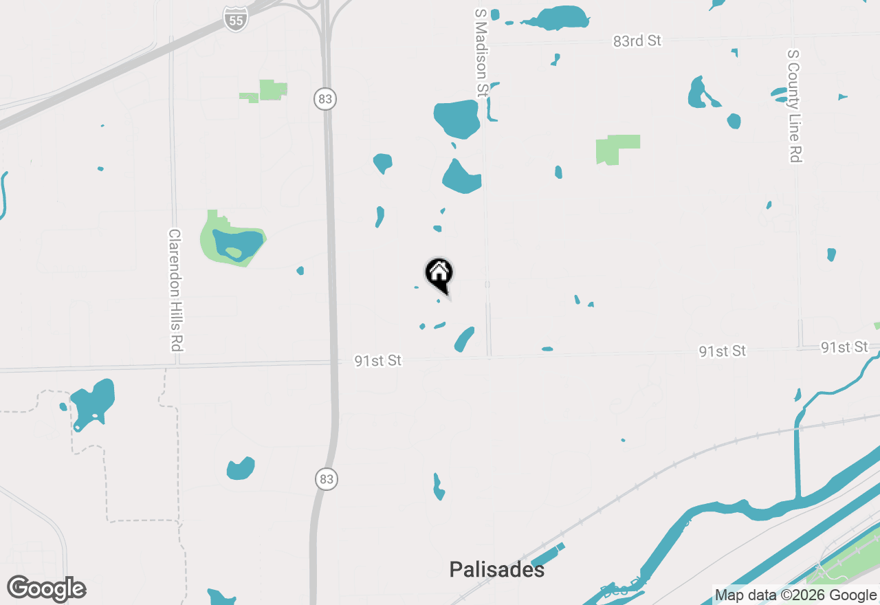 Map of 16W125 89th Street, Burr Ridge, IL 60527