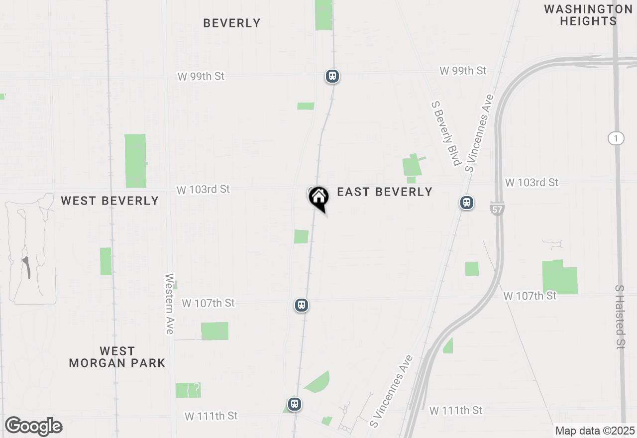 Map of 10419 S Hale Avenue #2A, Chicago, IL 60643