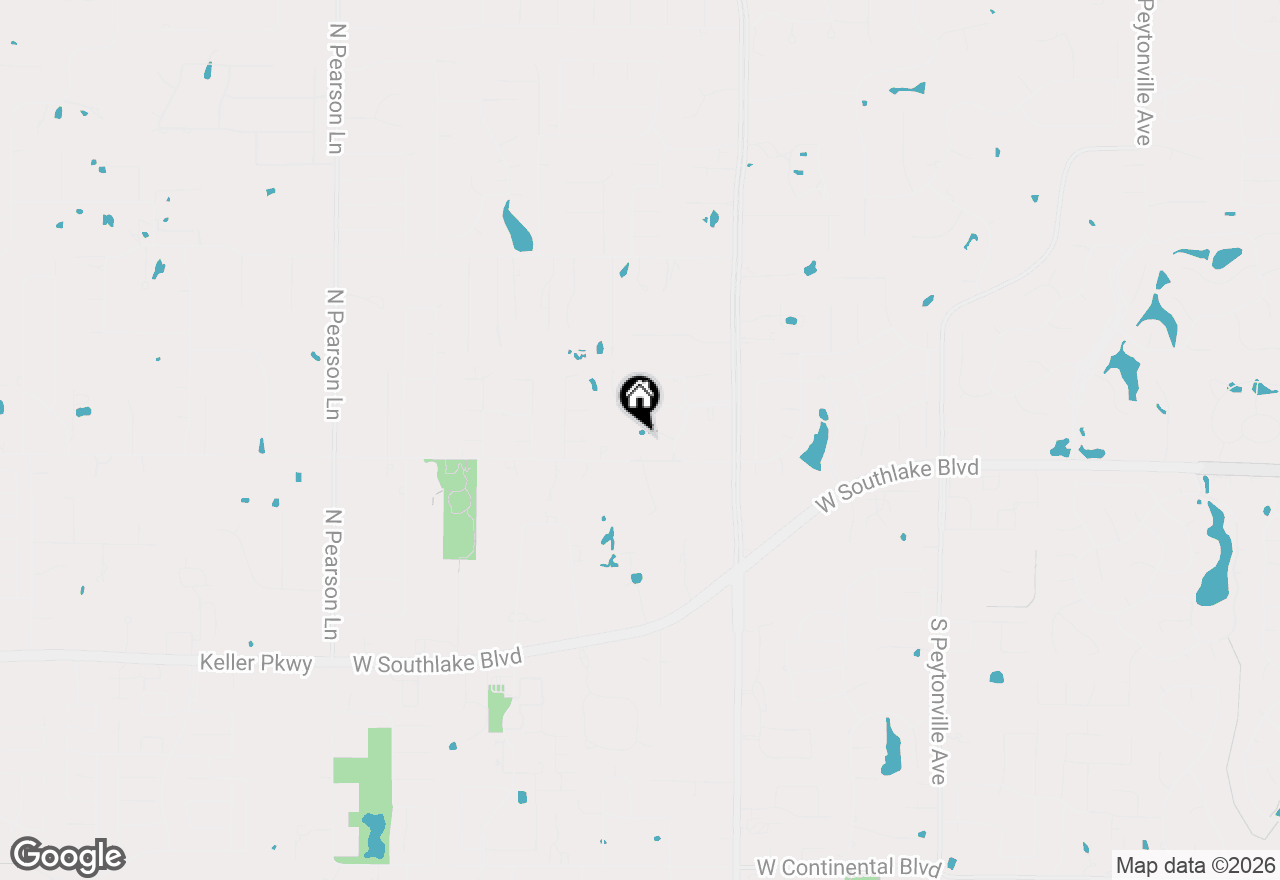 Map of 2530 Johnson Road, Southlake, TX 76092