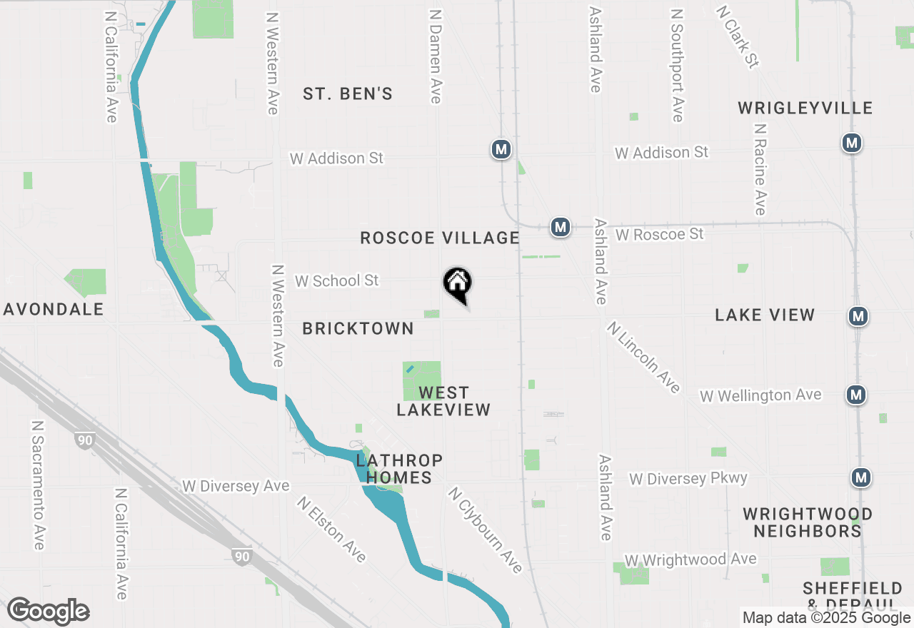 Map of 1938 W Belmont Avenue #2, Chicago, IL 60657