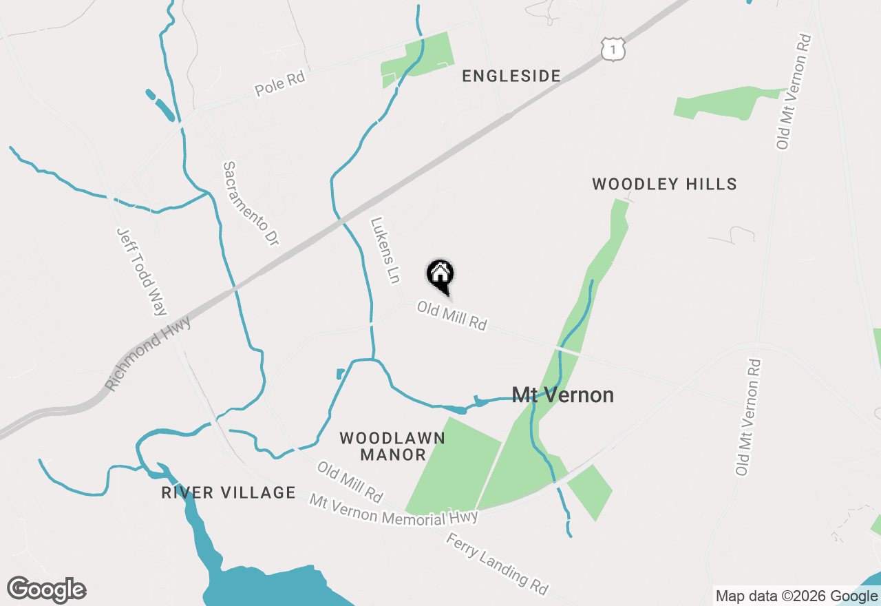 Map of 8813 Oak Leaf Drive, Alexandria, VA 22309