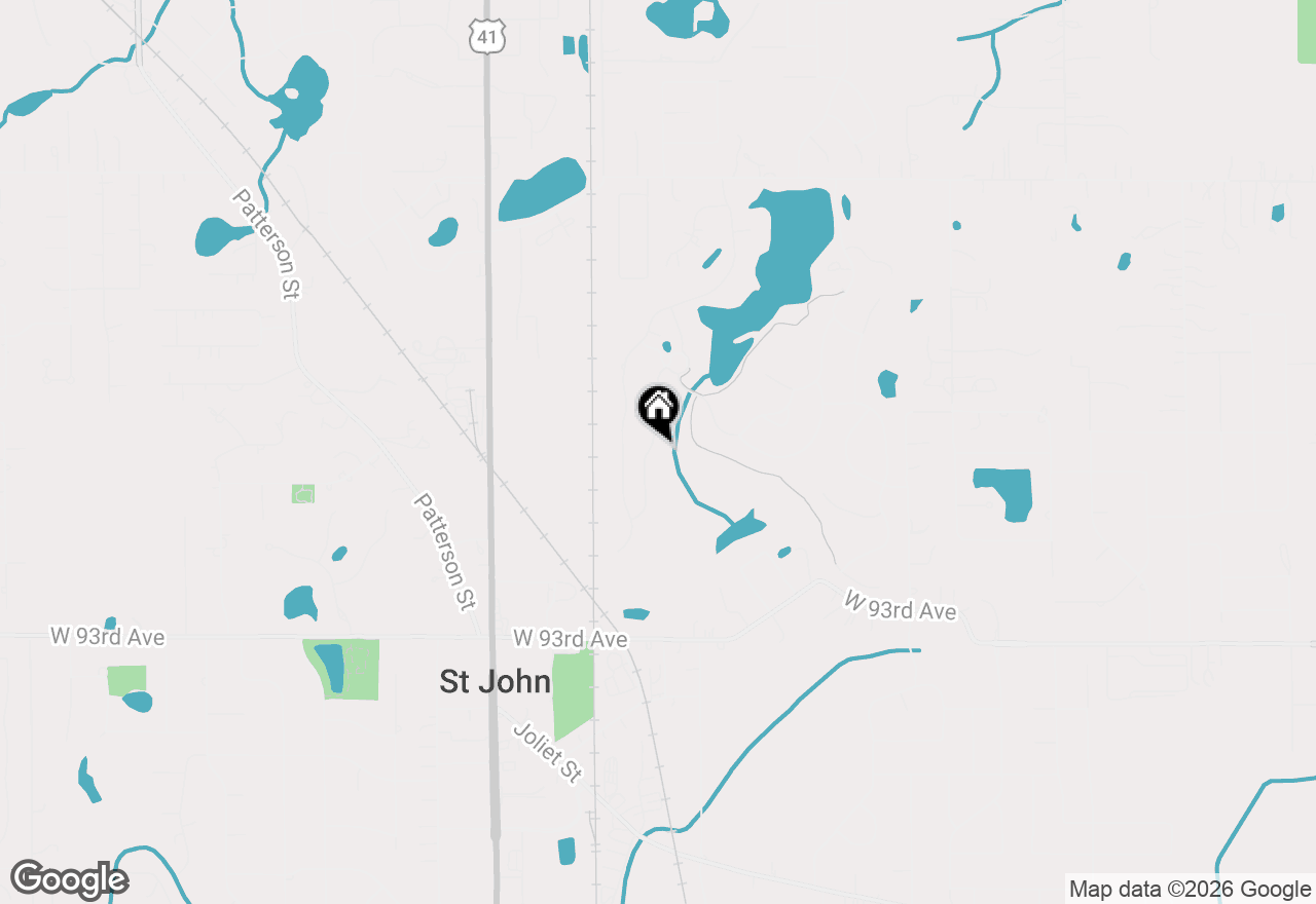 Map of 8955 Hillside Drive, St. John, IN 46373