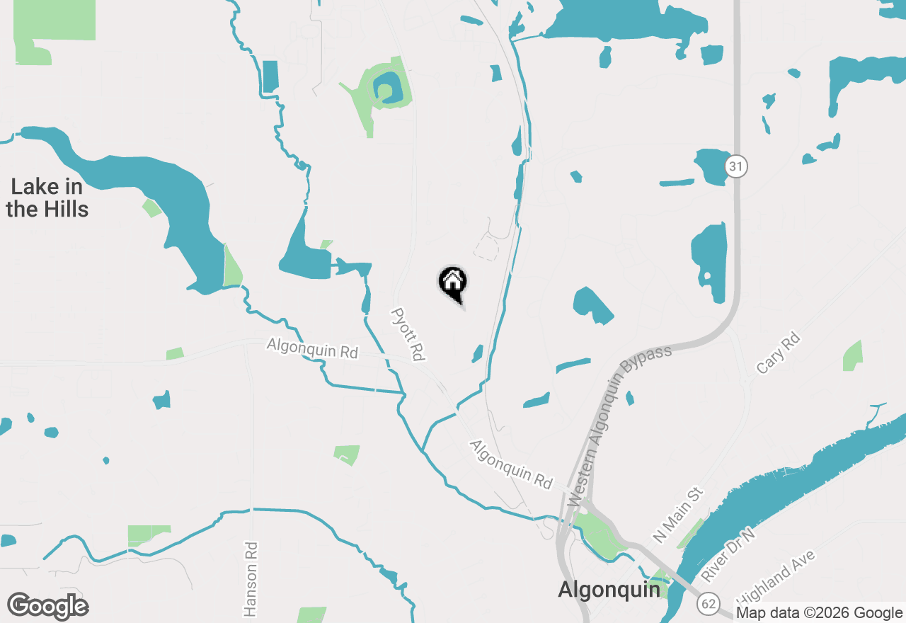 Map of 966 Mesa Drive, Lake In The Hills, IL 60156