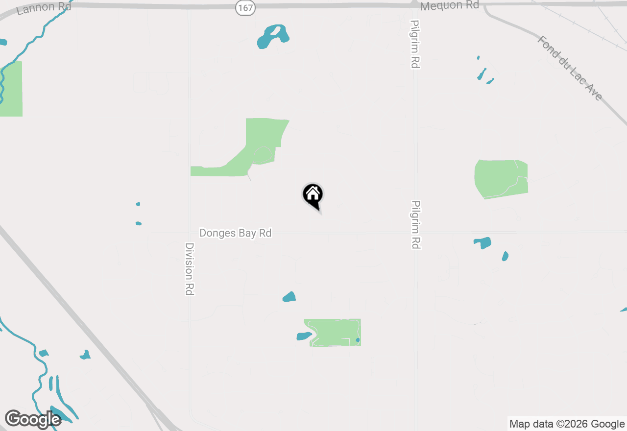Map of W163N10464 Ridgeview Ln, Germantown, WI 53022