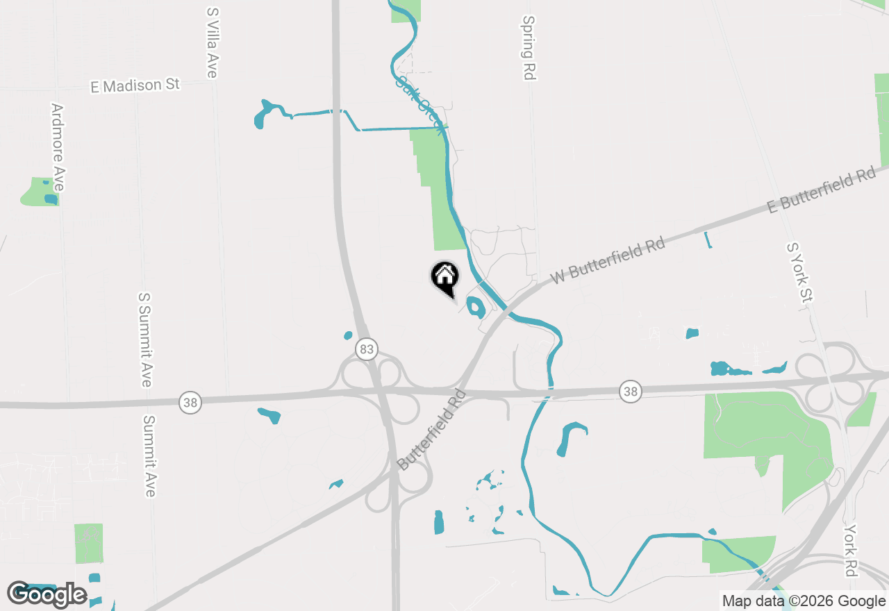 Map of 408 W Commonwealth Lane, Elmhurst, IL 60126