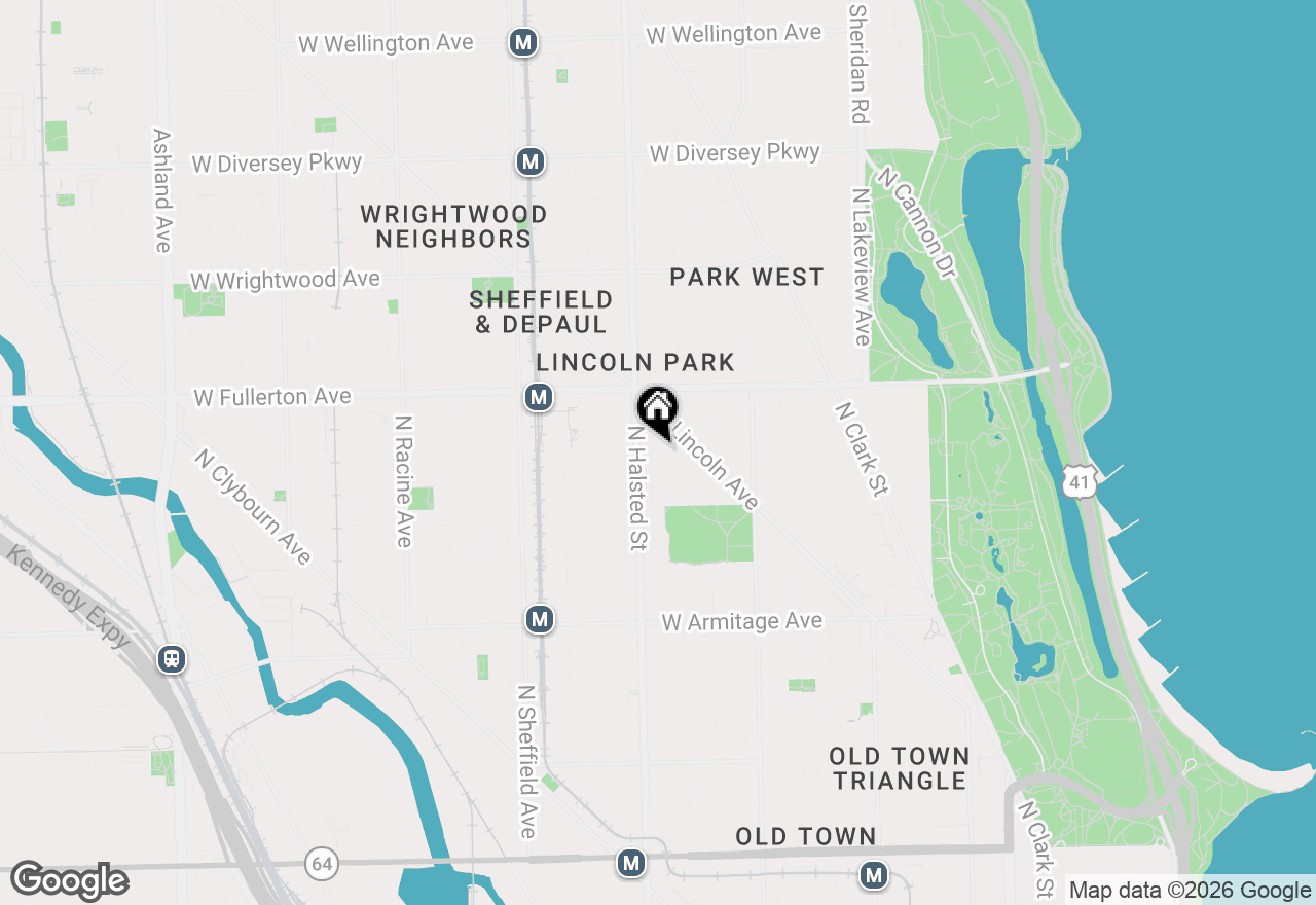 Map of 737 W Belden Avenue #3G, Chicago, IL 60614