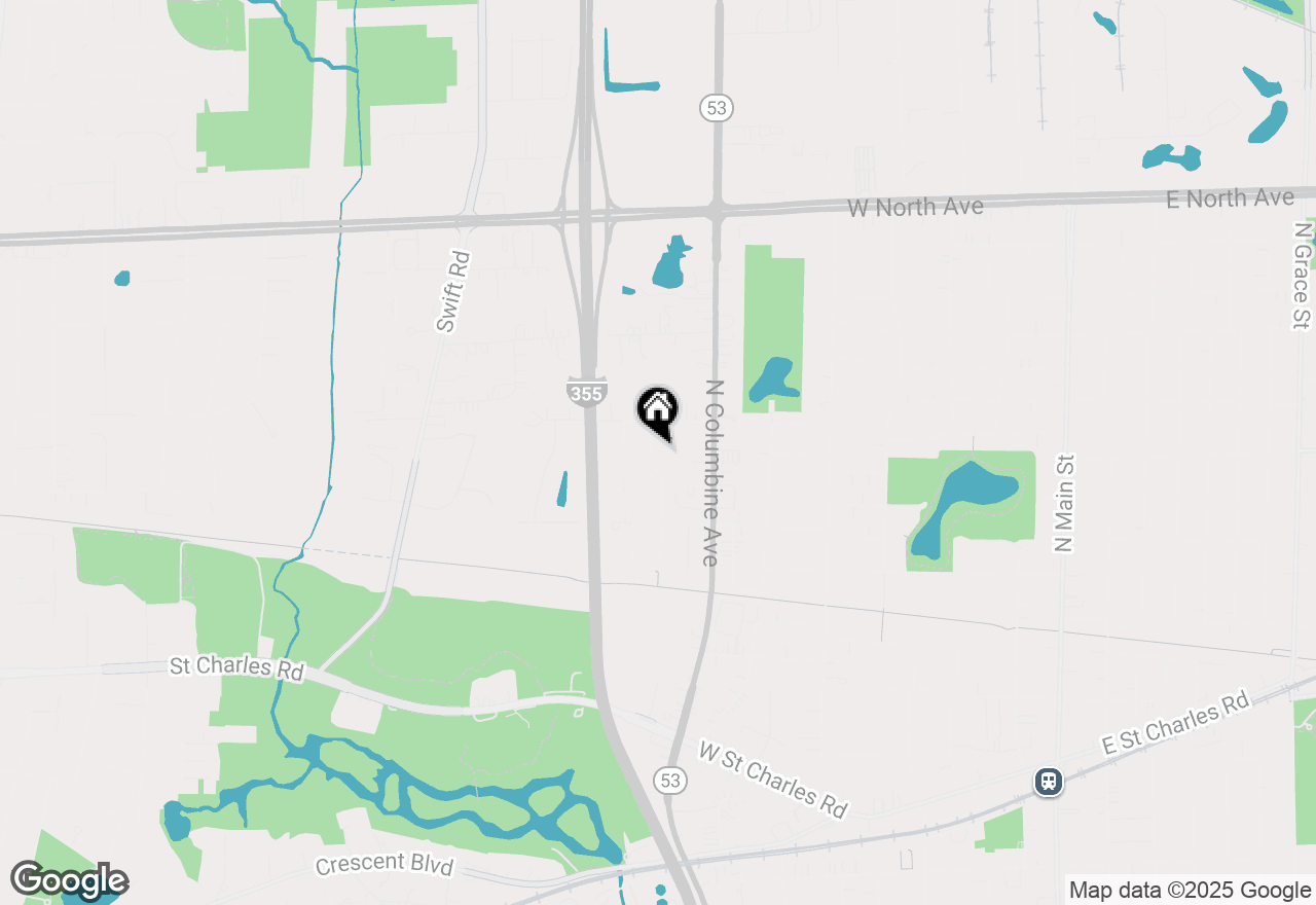 Map of 343 Cimarron Road E, Lombard, IL 60148