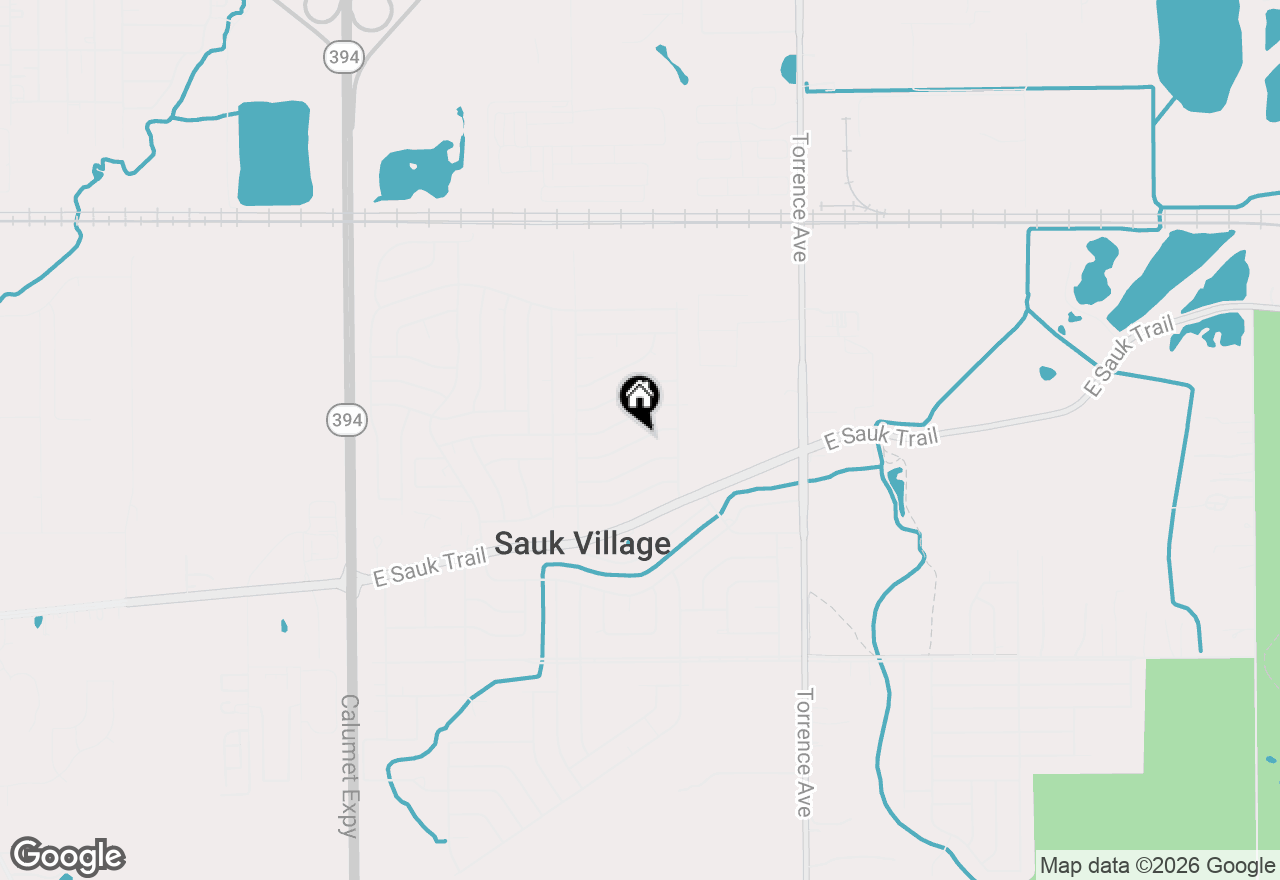 Map of 2124 218th Place, Sauk Village, IL 60411