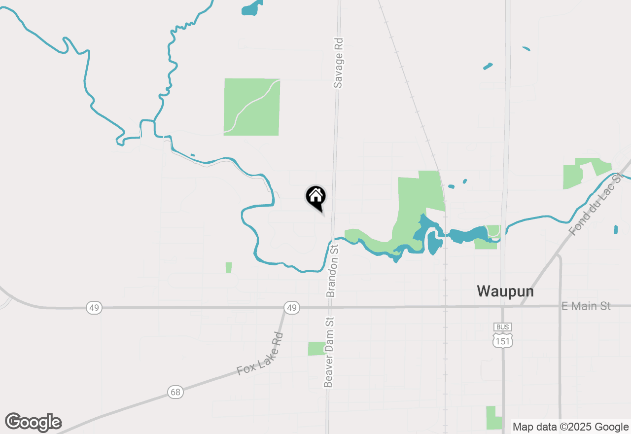 Map of 295 Harmsen Avenue, Waupun, WI 53963