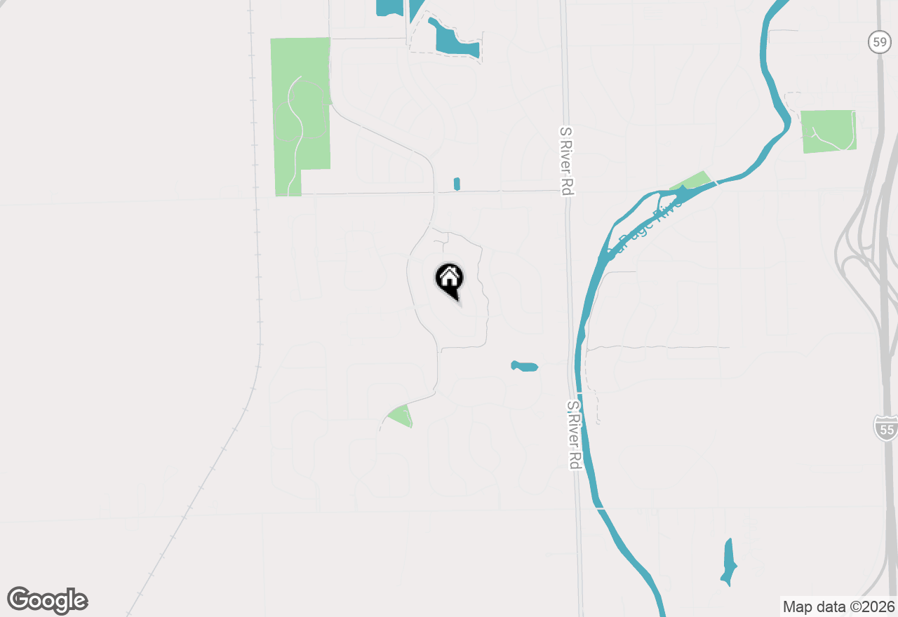 Map of 1015 Bayhill Lane, Shorewood, IL 60404