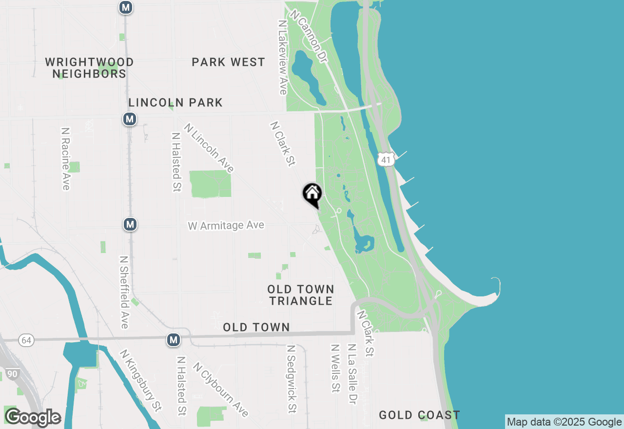 Map of 2020 N Lincoln Park West Avenue #6E, Chicago, IL 60614