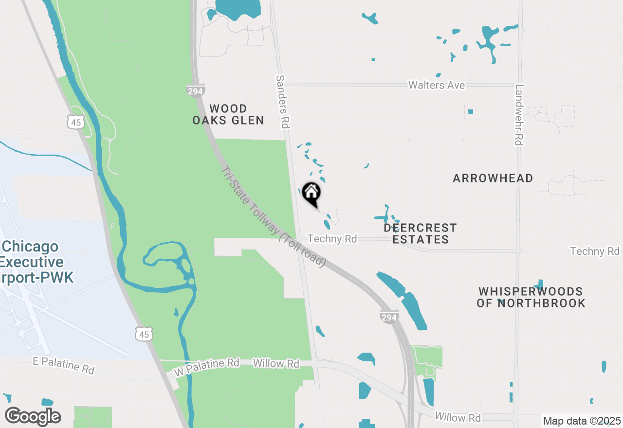 Map of 1925 Mission Hills Lane, Northbrook, IL 60062