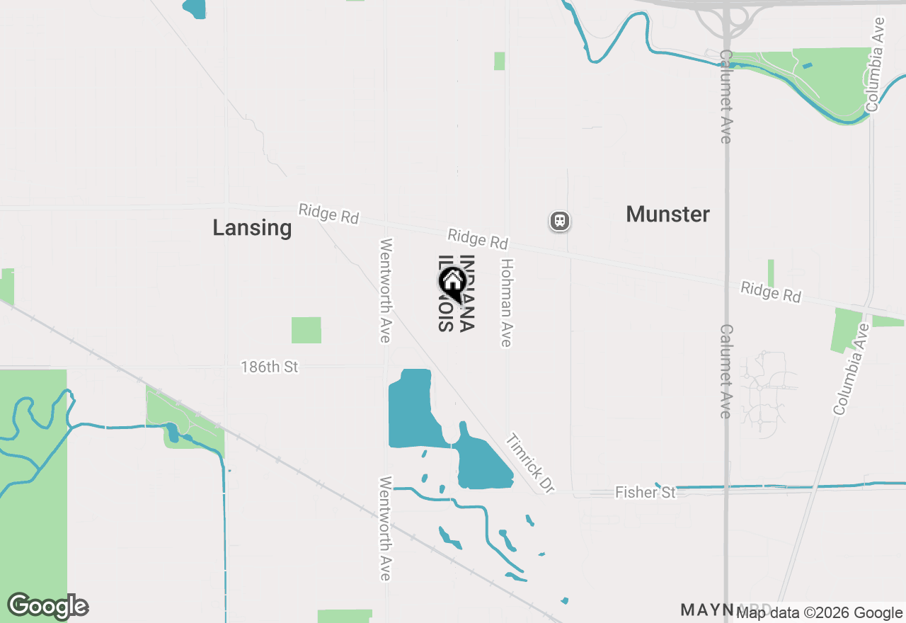 Map of 18439 Willow Lane, Lansing, IL 60438