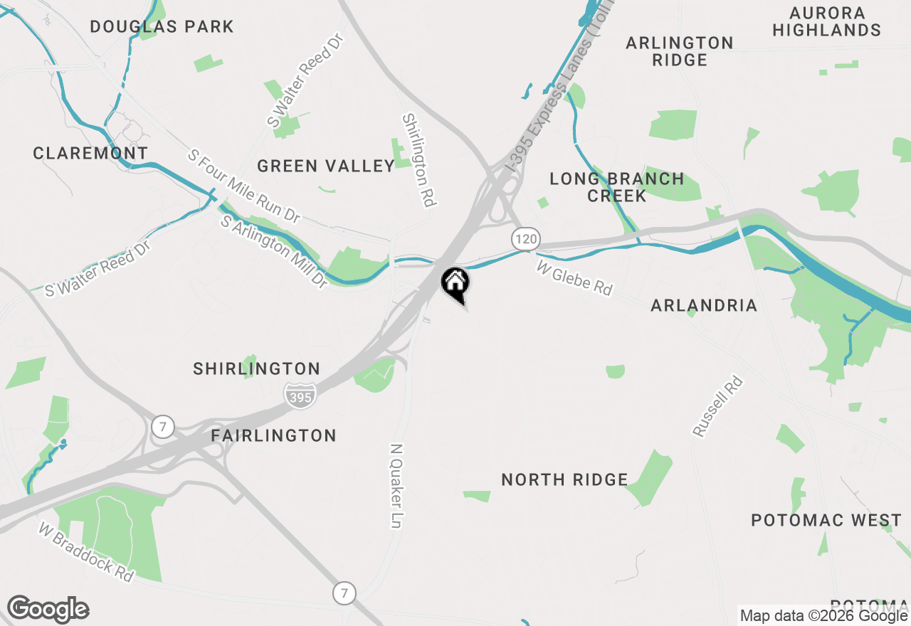 Map of 3727 Lyons Lane #3727, Alexandria, VA 22302
