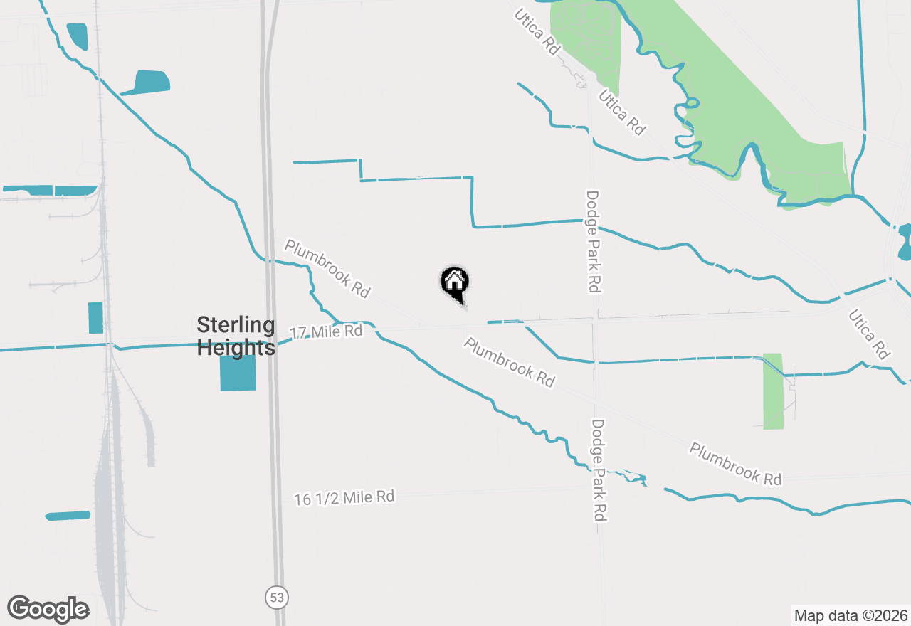 Map of 8860 Cherrylawn Drive, Sterling Heights, MI 48313