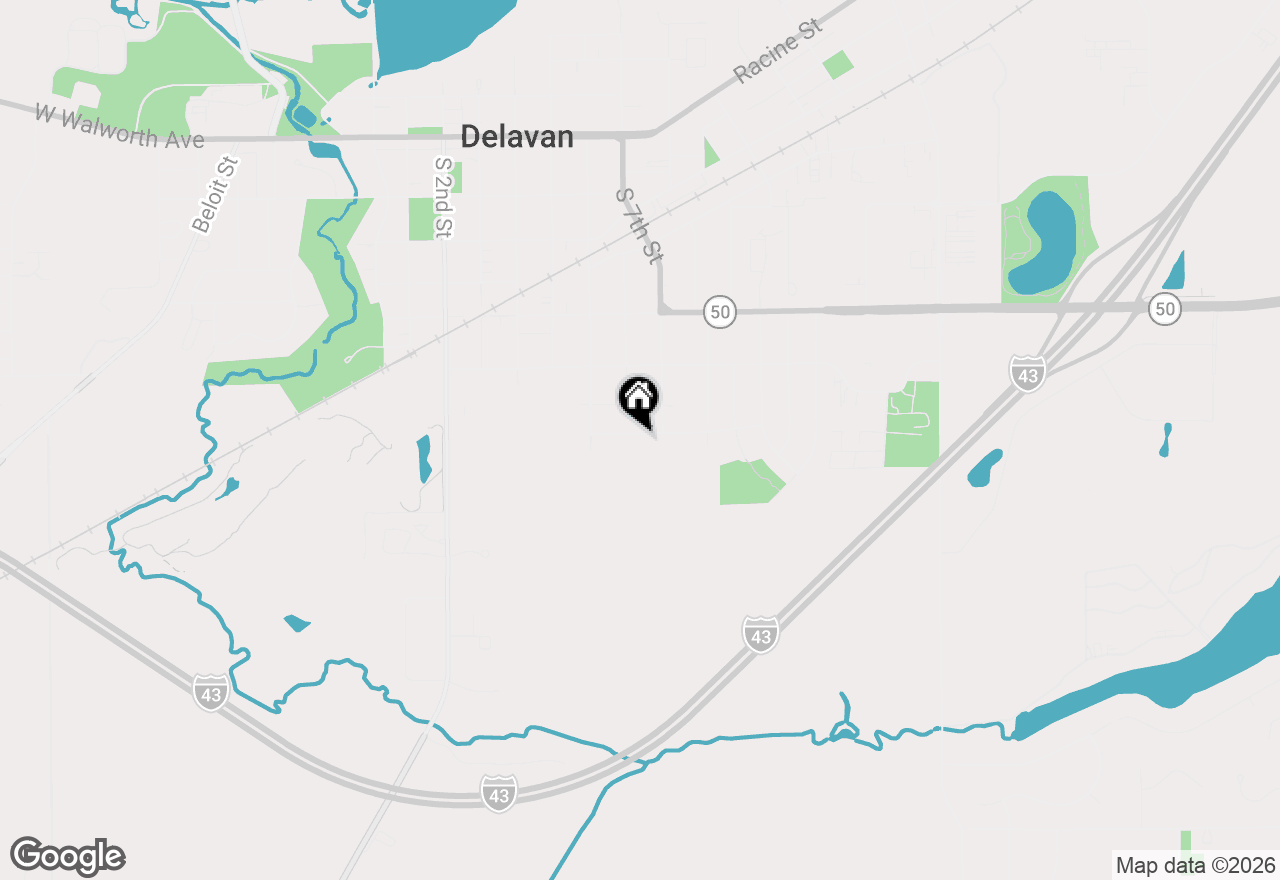 Map of 632 Holland Ave, Delavan, WI 53115