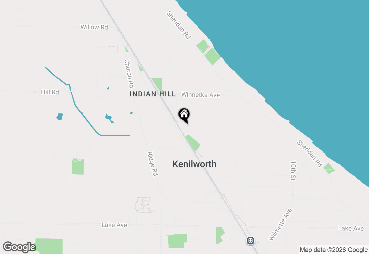 Map of 609 Ivy Court, Kenilworth, IL 60043