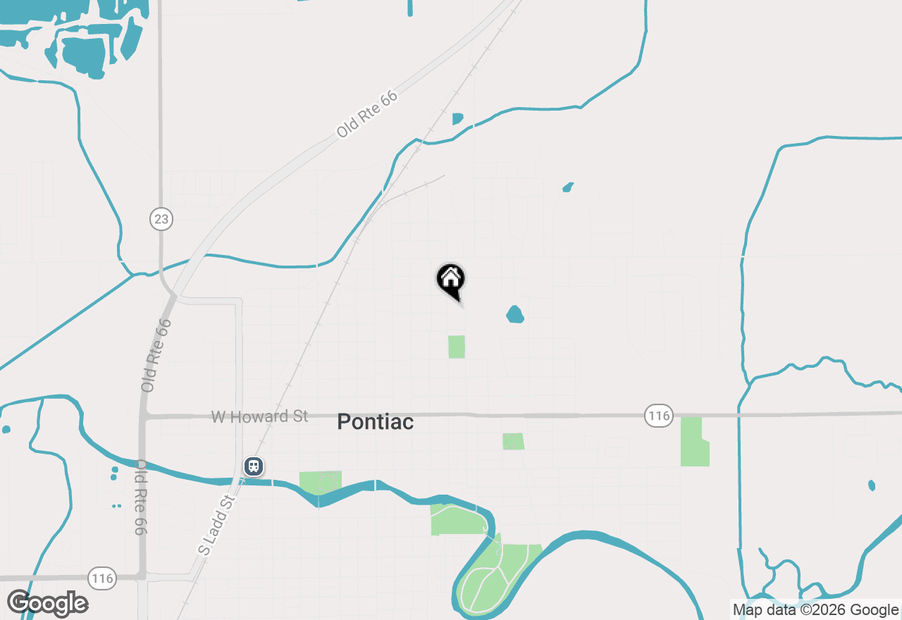 Map of 804 N Walnut Street, Pontiac, IL 61764